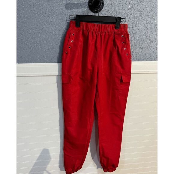 Superdown Red Missy Jogger Pants - Picture 5 of 8
